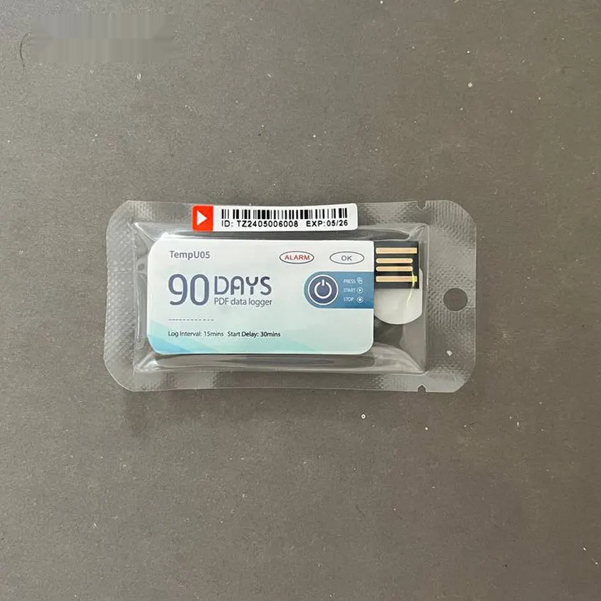 دیتالاگر دما یکبار مصرف 90 روزه مدل TempU05