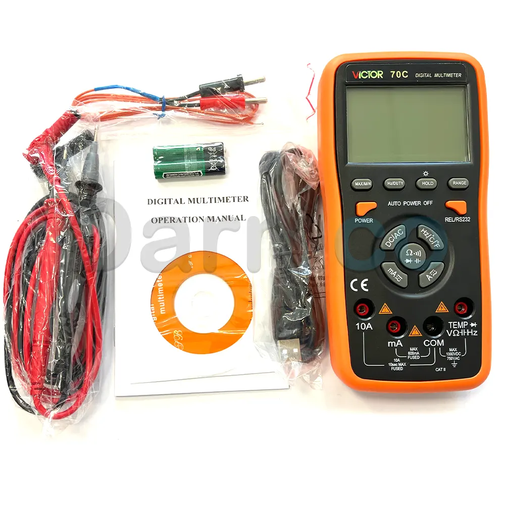 مولتی متر پرتابل دیجیتال ویکتور VICTOR 70C