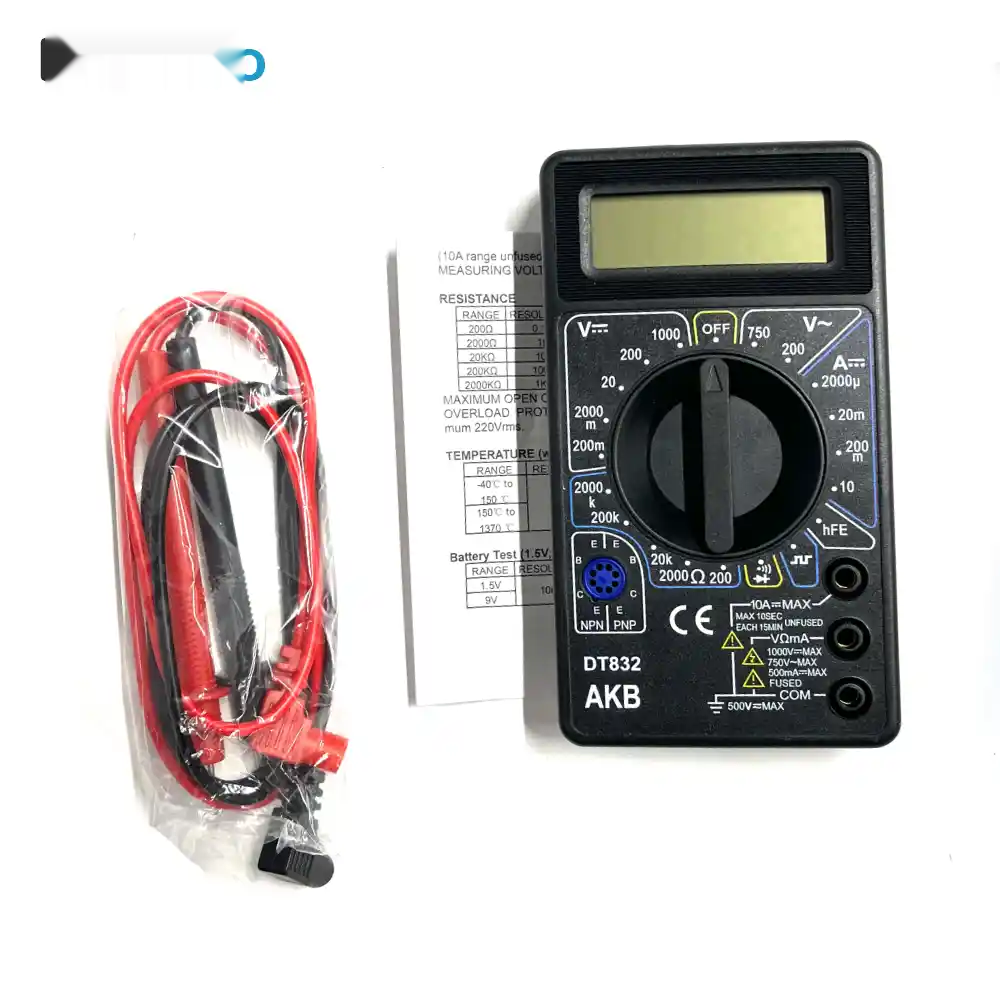 مولتی متر دیجیتال ای کی بی مدل AKB DT832