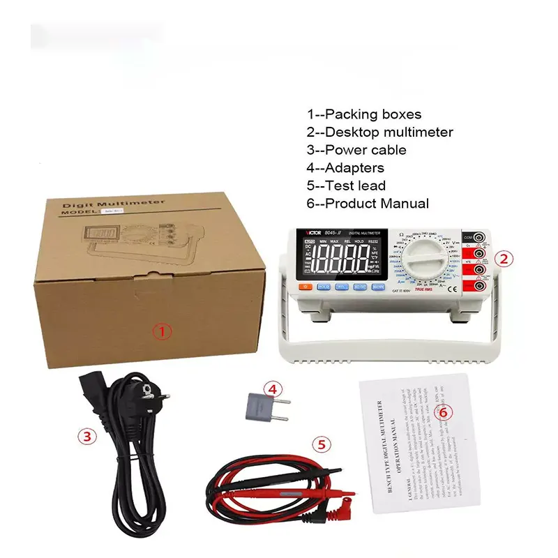 مولتی متر رومیزی دیجیتال ویکتور مدل VICTOR VC-8045-II