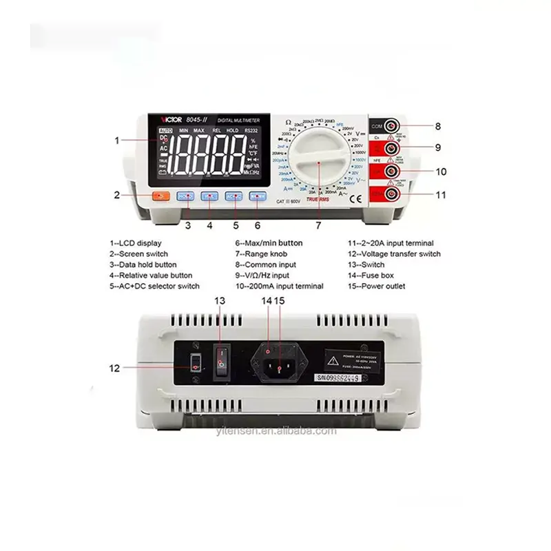 مولتی متر رومیزی دیجیتال ویکتور مدل VICTOR VC-8045-II