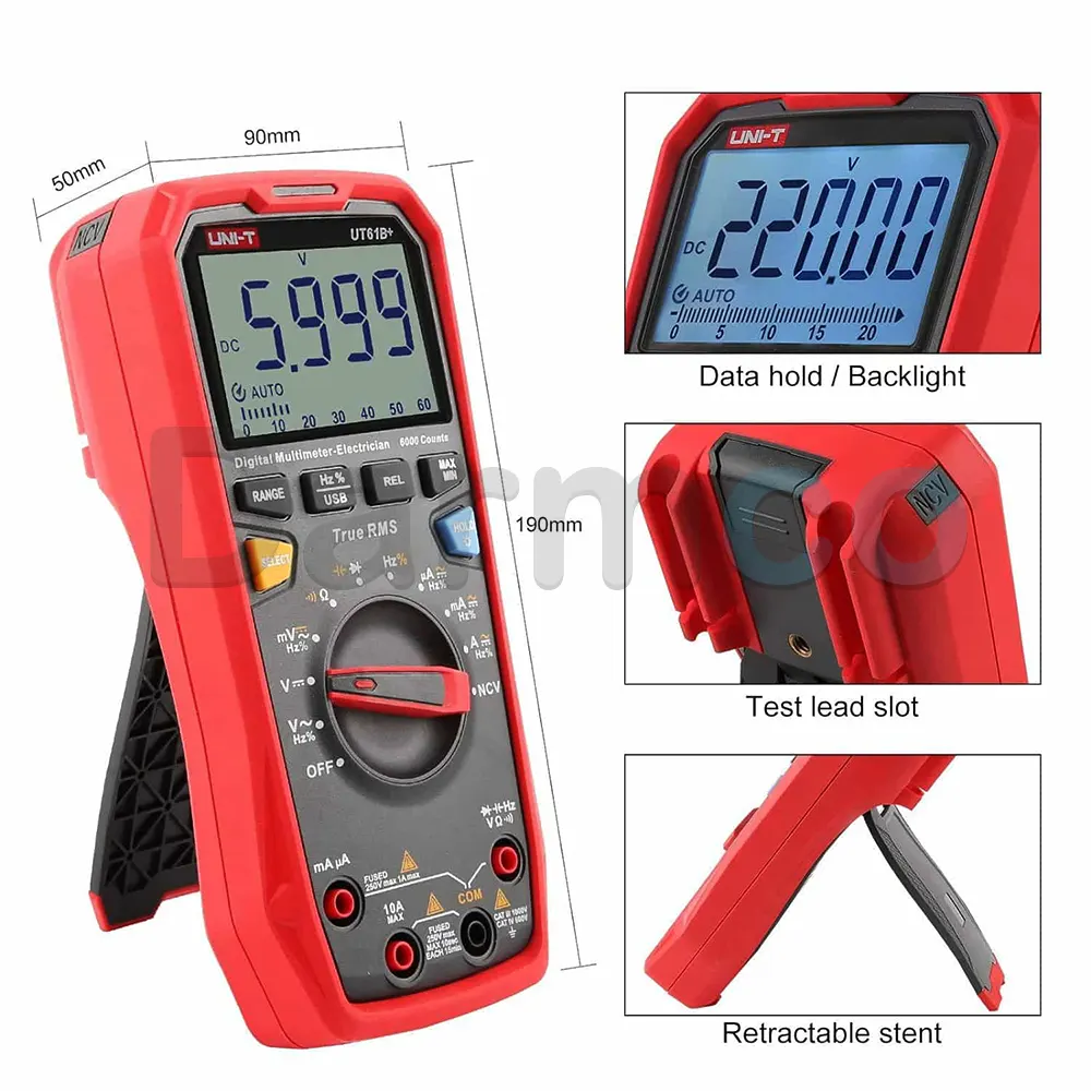 مولتی متر دیجیتالی یونیتی UNI-T UT61B Plus