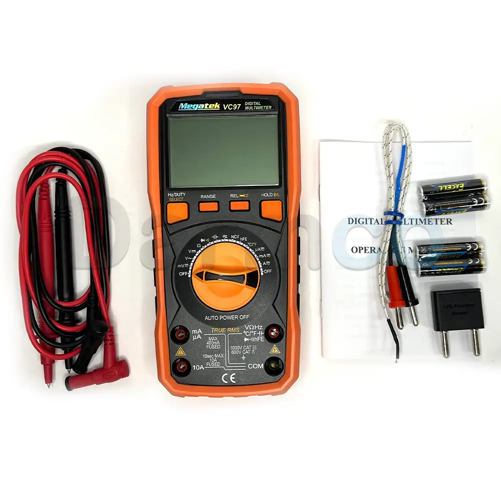 بررسی تخصصی مولتی متر دیجیتال مگاتک مدل Megatek VC97 تست عملکرد و مشخصات فنی
