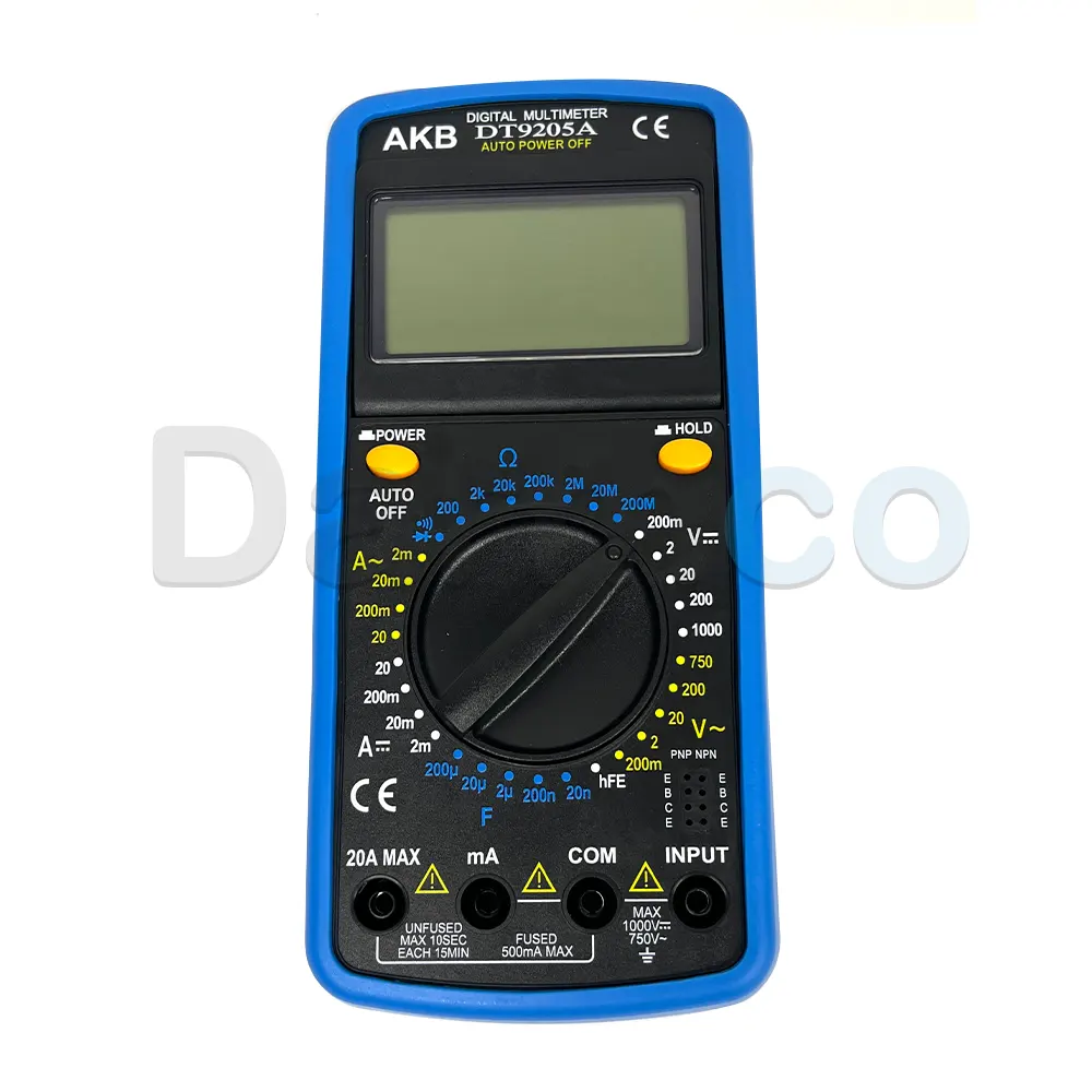 بررسی تخصصی مولتی متر دیجیتال ای کی بی مدل AKB DT9205A تست عملکرد و مشخصات فنی