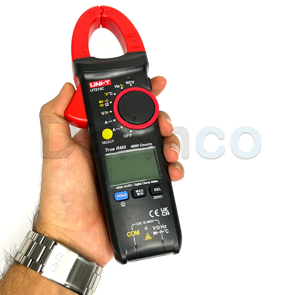 مولتی متر کلمپی یونیتی 400 آمپر مدل UNI-T UT213C