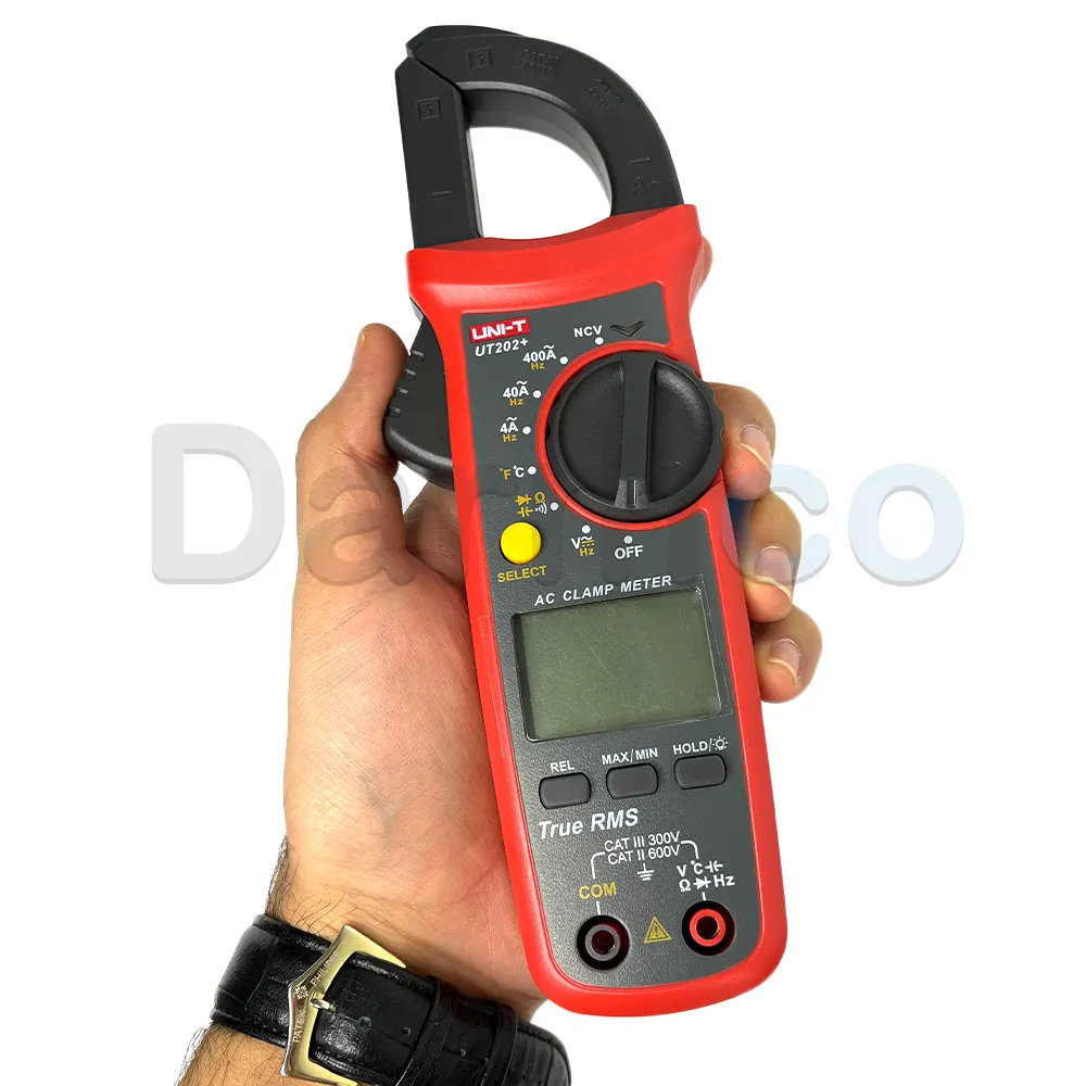 مولتی متر کلمپی 400 آمپر یونیتی UNI-T UT202 PLUS