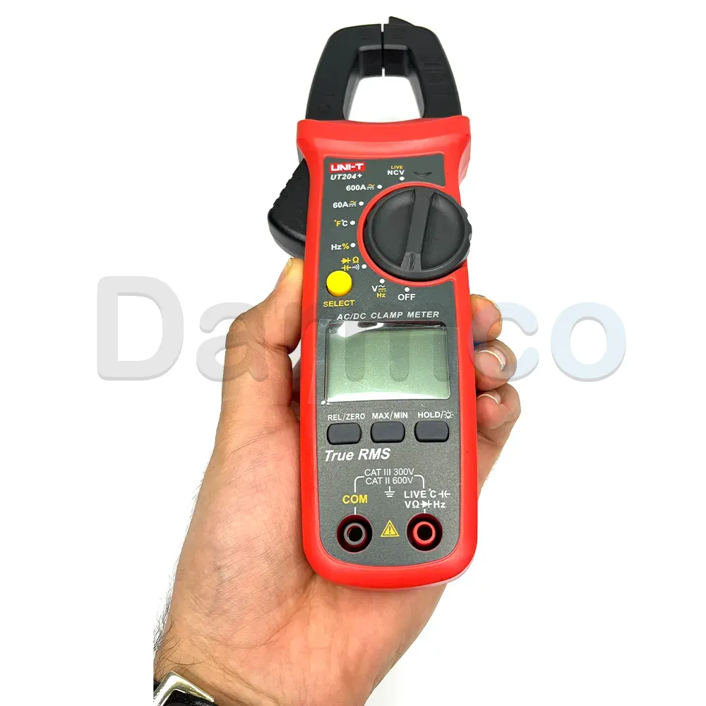 مولتی متر کلمپی یونیتی AC/DC مدل +UNI-T UT204