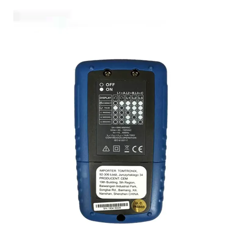 توالی سنج فاز سی ای ام مدل CEM DT-901