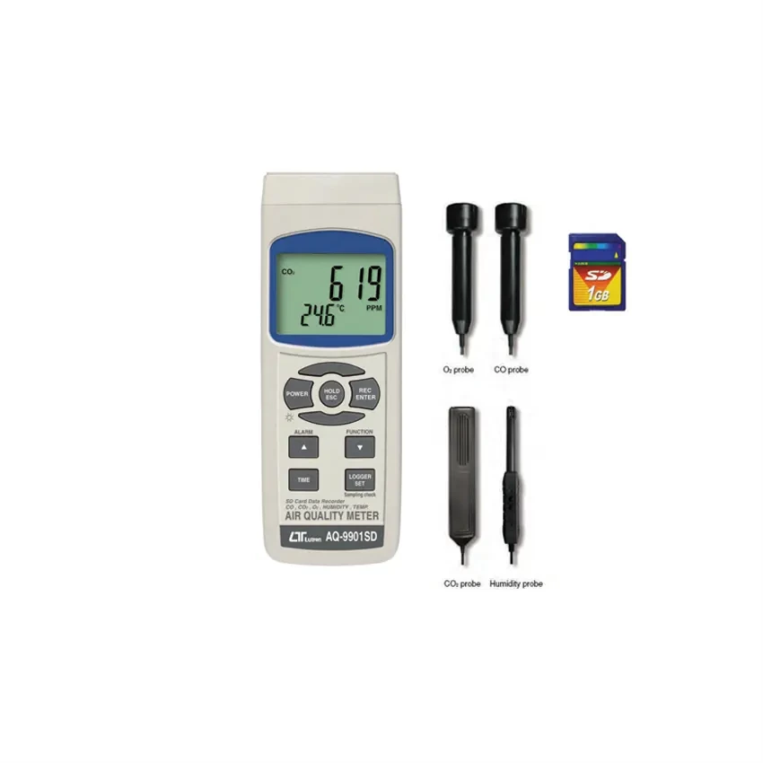 رطوبت سنج و CO2 سنج لوترون مدل LUTRON AQ-9901SD
