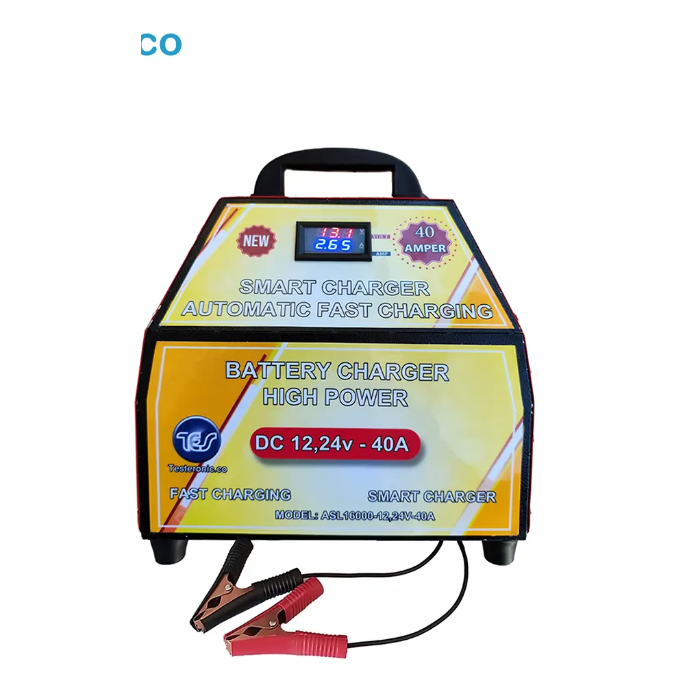 شارژر باتری ماشین اتوماتیک 12 و 24 ولت مدل ASL16000 40A