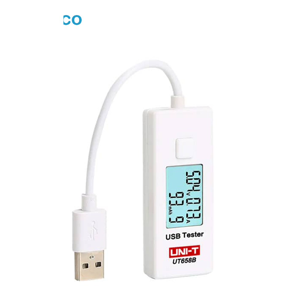پاورمتر USB شارژر و پاور بانک یونیتی مدل UNI-T UT658B