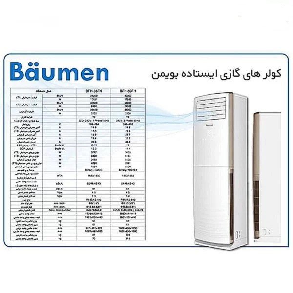 کولر گازی ایستاده 36000 بویمن تروپیکال BFH-36FH