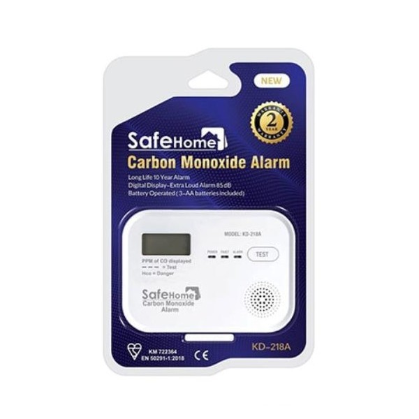 دستگاه هشدار دهنده نشت گاز مونوکسید کربن Safe Home مدل KD-218A