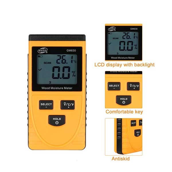 رطوبت سنج چوب غیر تماسی بنتک مدل GM630