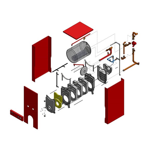 پکیج زمینی دوگانه سوز شوفاژکار آذرخش AS300-5