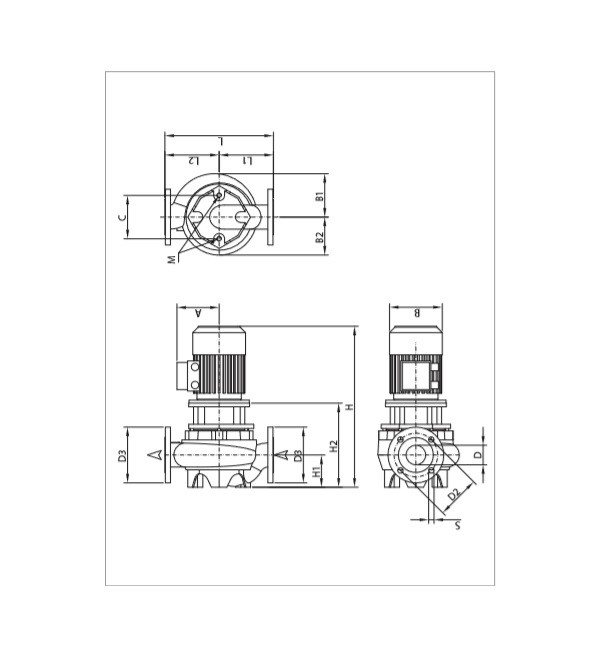 پمپ آب سیرکولاتور خطی داب CM-G 65-1530 T