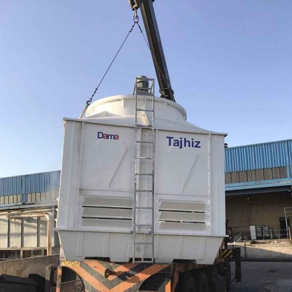 برج خنک کننده فایبرگلاس مکعبی 40 تن تبرید دماتجهیز