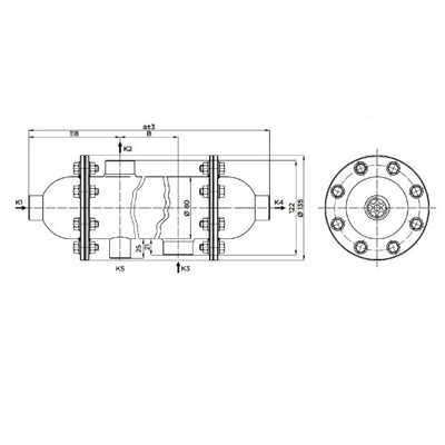 مبدل حرارتی پوسته و لوله فلنجی فلکسینوکس Flexinox