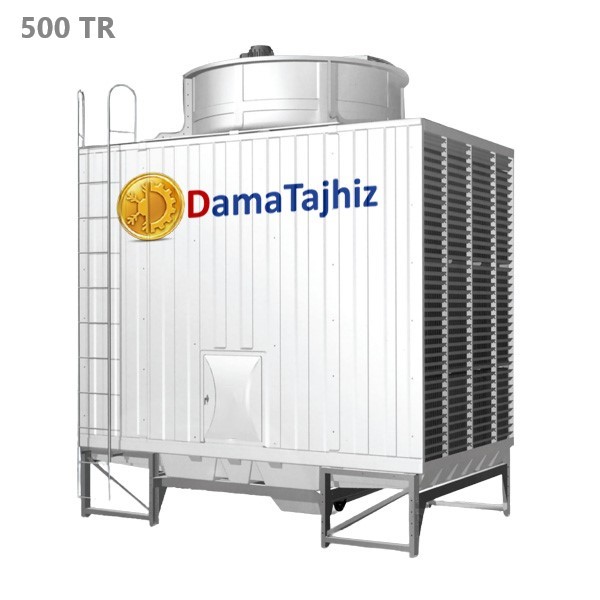 برج خنک کننده مکعبی جریان متقاطع 500 تن تبرید دماتجهیز