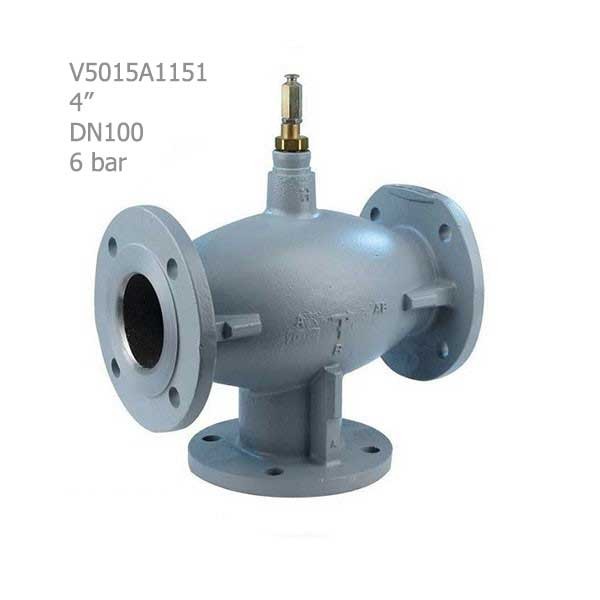 شیر موتوری هانیول سه راهه فلنجی "4 مدل V5015A1151