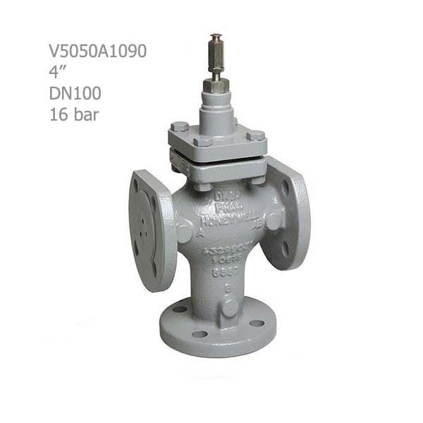 شیر موتوری هانیول سه راهه فلنجی "4 مدل V5050A1090
