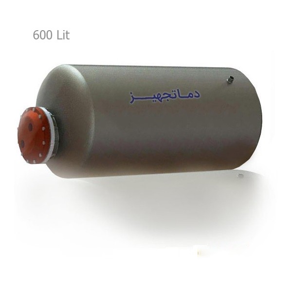 منبع کویل دار افقی آب گرم 600 لیتری دماتجهیز