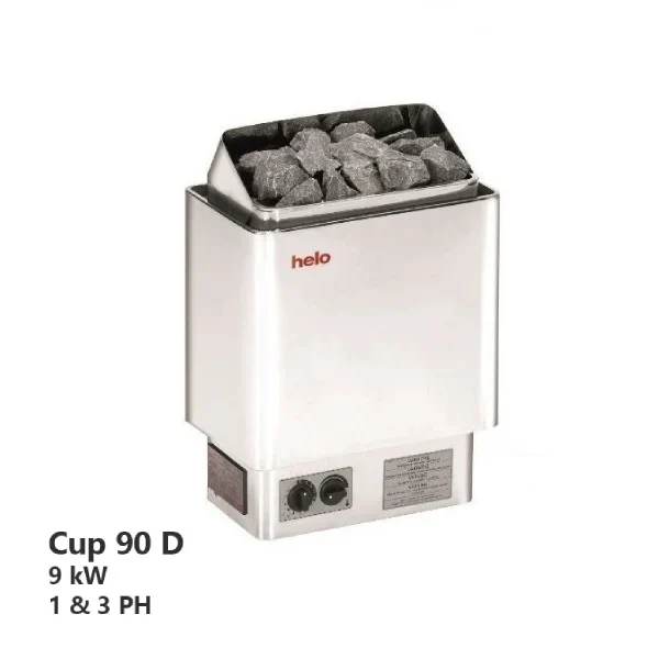 هیتر برقی سونای خشک هلو HELO سری CUP مدل 90D
