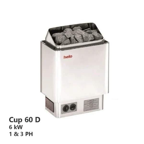هیتر برقی سونای خشک هلو HELO سری CUP مدل 60D
