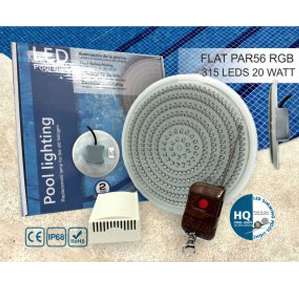چراغ LED توکار شیشه ای تخت HQPOOL مدل Flat light-HQ1000