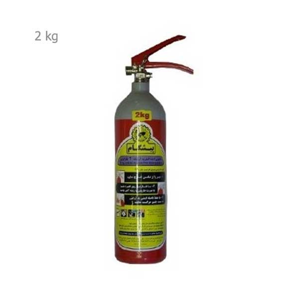 کپسول آتشنشانی 2 کیلویی گاز CO2 پرتابل پیشگام