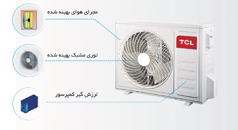 کولر گازی اینورتر تی سی ال مدل TAC-09CHSA/XAD1IT3