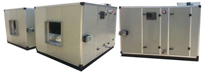 هواساز 2500cfm بویلر صنعت مدل DT-AHU-25