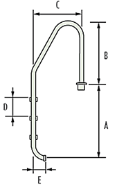 نردبان استخر آی ام ال مدل PS-0302