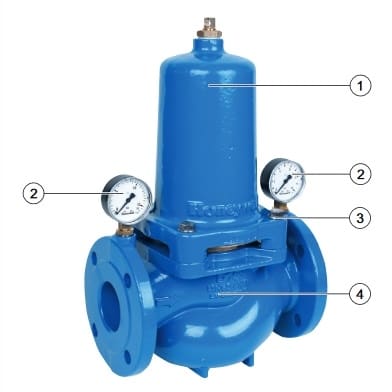 شیر فشارشکن فلنجی هانیول مدل D15S-80