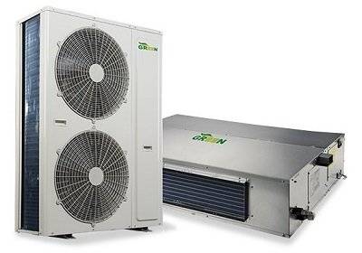 داکت اسپلیت گرین R410a معتدل GDS-24P1T1/R1