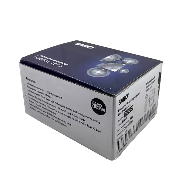 قفل برقی رمزی اثر انگشتی کمدی سارو مدل DDL-02