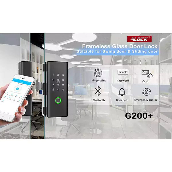 قفل دیجیتال درب شیشه ای ALOCK مدل +G200