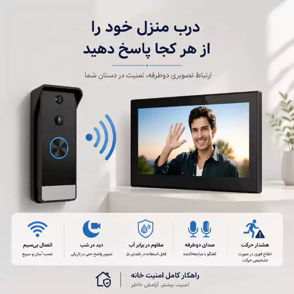 دوربین آیفون تصویری وایرلس 7 اینچ مدل 300M