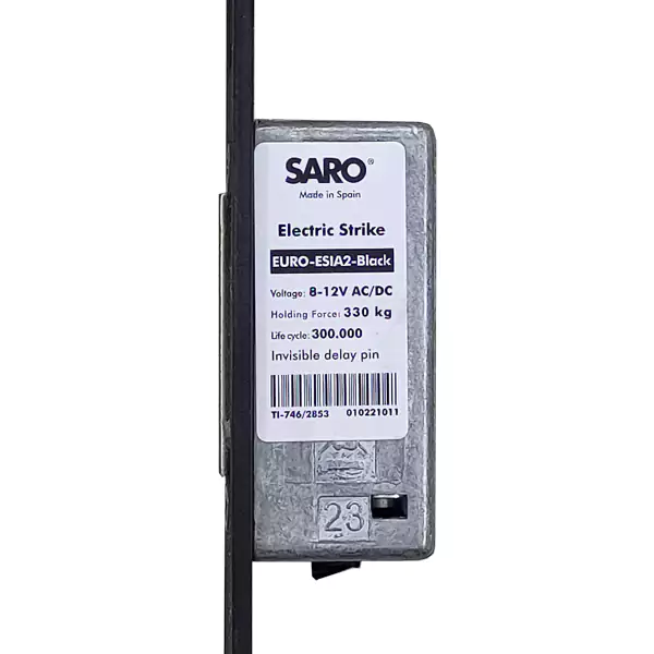 قفل مقابل برقی مشکی سارو مدل EURO-ESIA2-Black