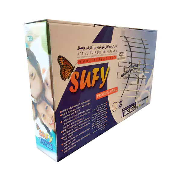 آنتن هوایی فرایاب UHF/VHF بوستر دار مدل SUFY
