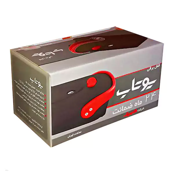 قفل برقی یوتاب با شصتی کله گاوی بسته 6 عددی