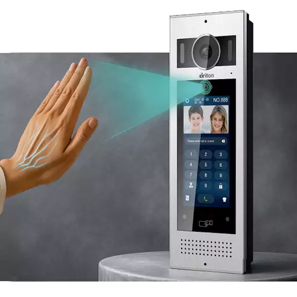 پنل کدینگ لمسی آیفون تصویری برایتون مدل BPC-4000-HS-R با تشخص کف دست