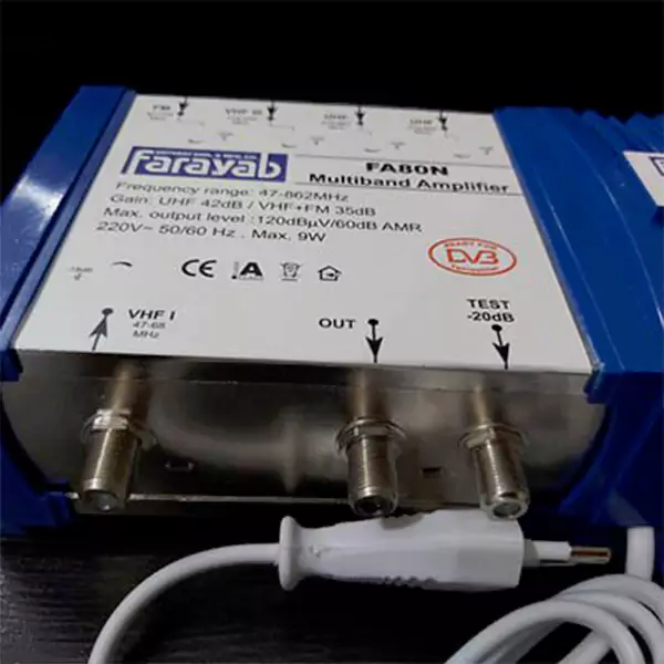 تقویت کننده 42db مولتی باند فرایاب مدل FA80N