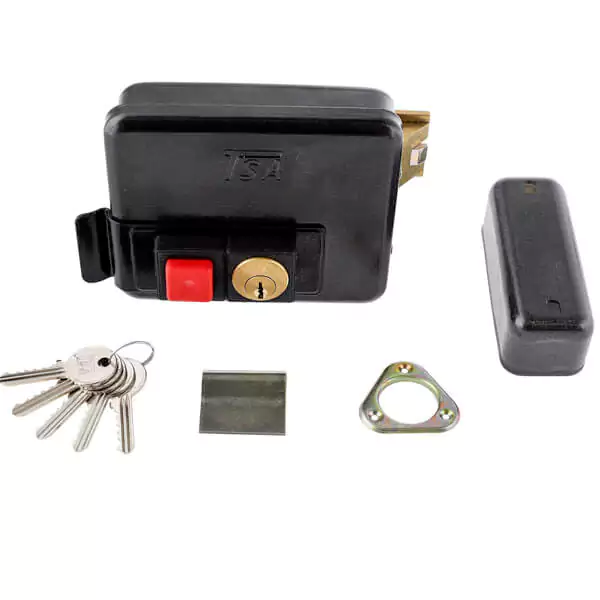 قفل برقی حیاطی بیرون بازشو تسا TSA کلید ساده کد 7080
