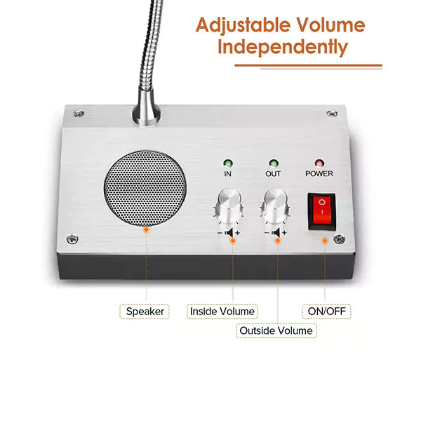 میکروفن گیشه دو طرفه با تنظیم صدا مدل 9909