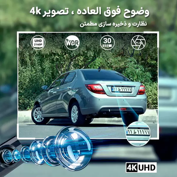 دوربین خودرو 2 مگاپیکسل FULL HD اسفیورد مدل D190