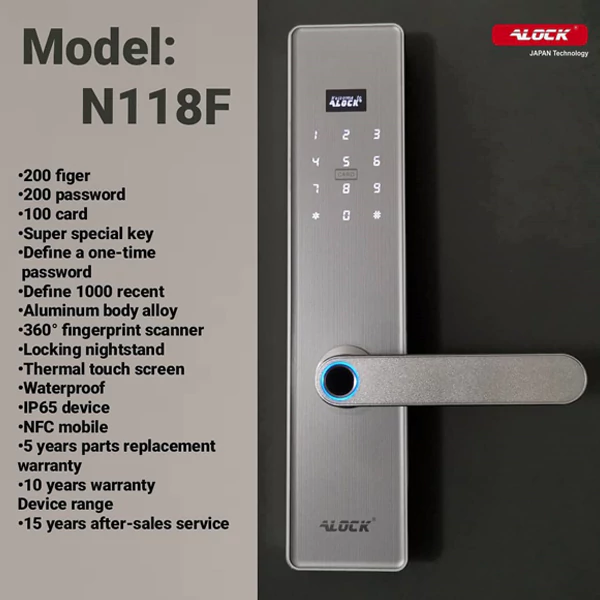 دستگیره دیجیتال ALOCK مدل N118F