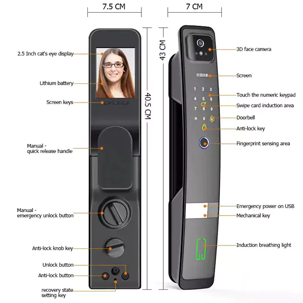 قفل هوشمند کاداس مدل AL-302F
