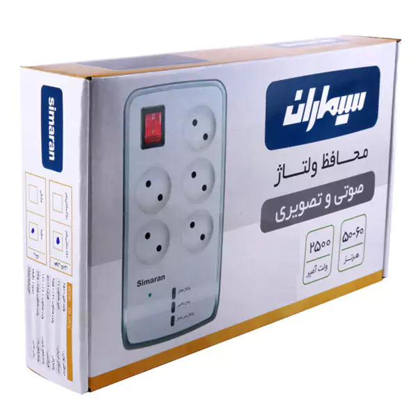محافظ ولتاژ 5 راهی صوتی و تصویری سیماران مدل SM-525-N