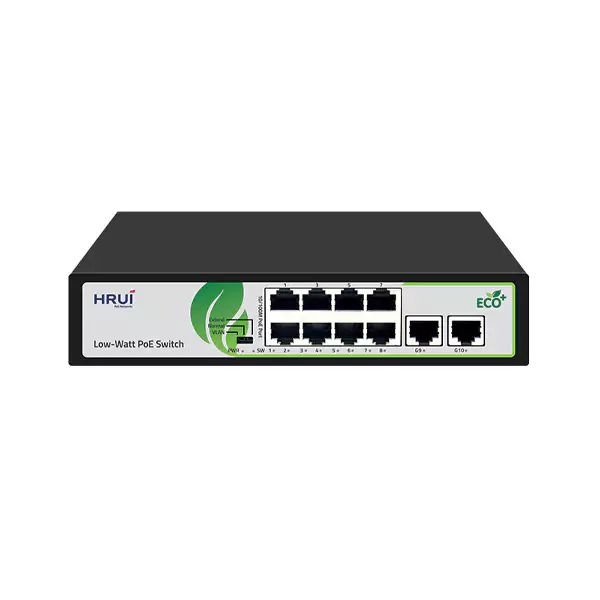 سوئیچ شبکه 8 پورت HRUI POE مدل HR902-AF-82GN